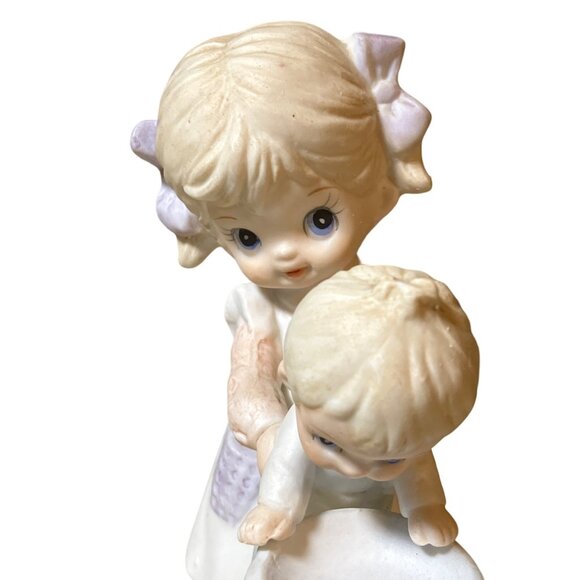 Homco Ceramic Children Playing Figurines 1406 Set of two Figurines - Picture 4 of 16